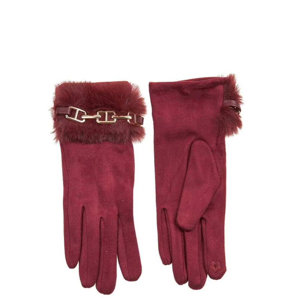 G7738BO Γυναικεία Γάντια Verde Μπορντό G7738BO Γυναικεία Γάντια Verde Μπορντό