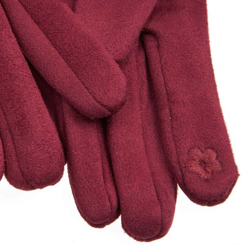 G7738BO Woman's Gloves Verde Bordeaux G7738BO Woman's Gloves Verde Bordeaux