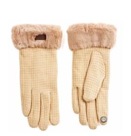 G7759BE Woman's Gloves Verde Beige G7759BE Woman's Gloves Verde Beige