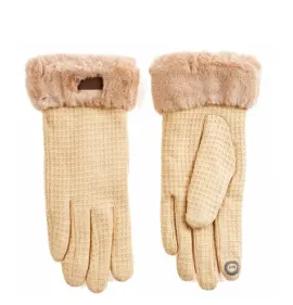 G7759BE Γυναικεία Γάντια Verde Μπεζ
