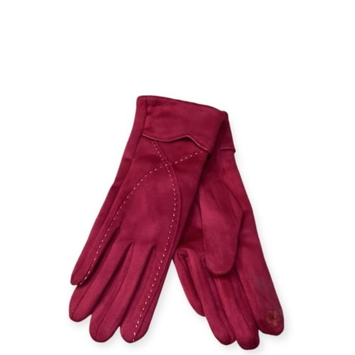 G7763F Woman's Gloves Verde Fuchsia