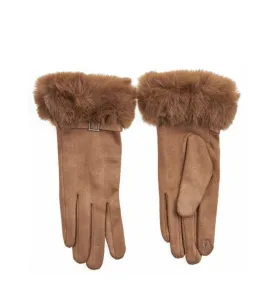 G7772C Woman's Gloves Verde Camel