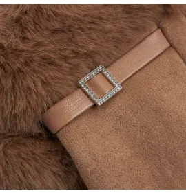 G7772C Woman's Gloves Verde Camel