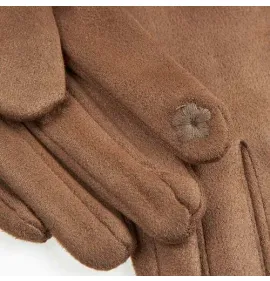 G7772C Woman's Gloves Verde Camel