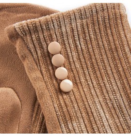 G7905BE Woman's Gloves Verde Beige