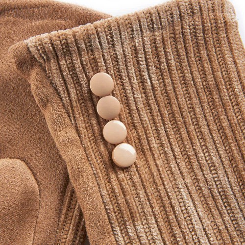 G7905BE Woman's Gloves Verde Beige