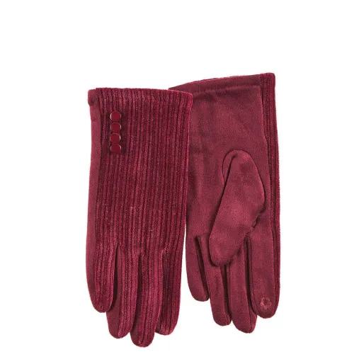 G7905BO Γυναικεία Γάντια VERDE Μπορντό