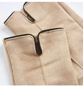 G7913BE Γυναικεία Γάντια VERDE Μπεζ