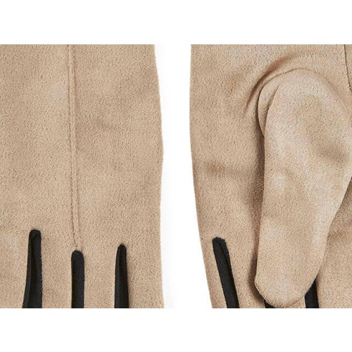 G7913BE Γυναικεία Γάντια VERDE Μπεζ