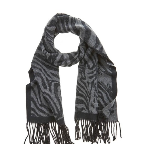 G7755B Γυναικείο Κασκόλ Verde Μαύρο