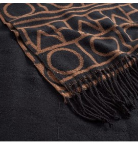 G7756B Woman's Pashmina Verde Black G7756B Woman's Pashmina Verde Black