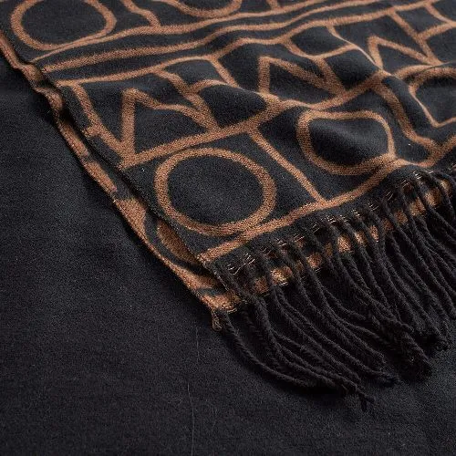 G7756B Γυναικεία Πασμίνα Verde Μαύρη G7756B Γυναικεία Πασμίνα Verde Μαύρη