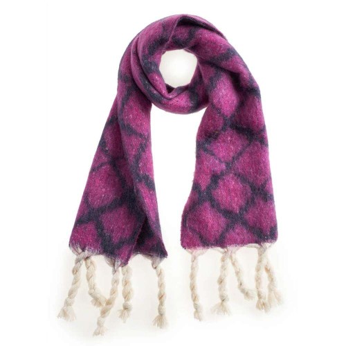 G7907M Γυναικείο Κασκόλ VERDE Ματζέντα