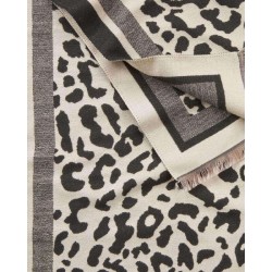 G7924L Γυναικεία Πασμίνα VERDE Animal Print