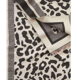 G7924L Γυναικεία Πασμίνα VERDE Animal Print