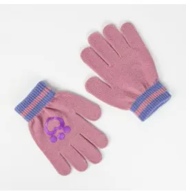 P7055P Κοριτσίστικο Σετ Σκουφάκι-Γάντια DISNEY GABBY'S DOLLHOUSE Ροζ