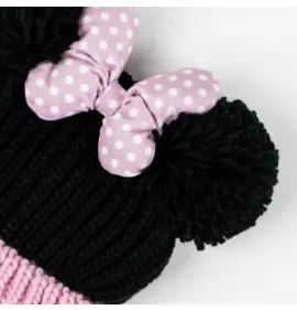 P7056P Κοριτσίστικο Σετ Σκουφάκι-Γάντια-Κασκόλ DISNEY MINNIE Ροζ