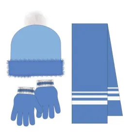 P7057LB Κοριτσίστικο Σετ Σκουφάκι-Γάντια-Κασκόλ DISNEY FROZEN Σιέλ