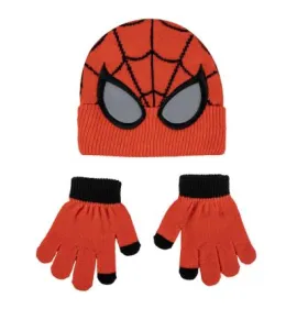 P7059R Αγορίστικο Σετ Σκουφάκι-Γάντια DISNEY SPIDERMAN Κόκκινο