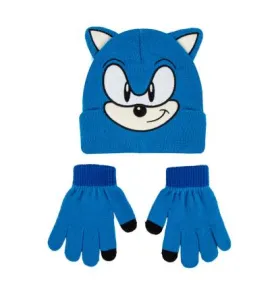 P7060BL Αγορίστικο Σετ Σκουφάκι-Γάντια DISNEY SONIC Μπλε