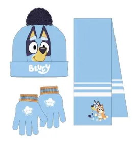 P7061LB Αγορίστικο Σετ Σκουφάκι-Γάντια-Κασκόλ DISNEY BLUEY Σιέλ