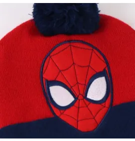 P7062R Αγορίστικο Σετ Σκουφάκι-Γάντια-Κασκόλ SPIDERMAN Κόκκινο