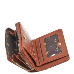 G7724C Woman's Wallet Verde Camel