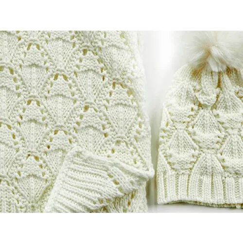 G7765W Γυναικείο Σετ Σκούφος-Κασκόλ Verde Λευκό G7765W Γυναικείο Σετ Σκούφος-Κασκόλ Verde Λευκό