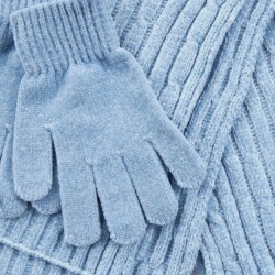 G7911LB Γυναικείο Σετ Σκούφος-Κασκόλ VERDE Σιέλ G7911LB Γυναικείο Σετ Σκούφος-Κασκόλ VERDE Σιέλ