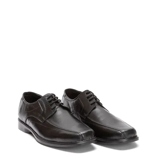 A003B Men's Leather Oxford Shoes COCKERS Black