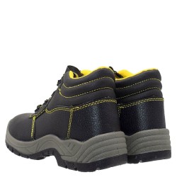 A029B-1 Leather Work Boots Black