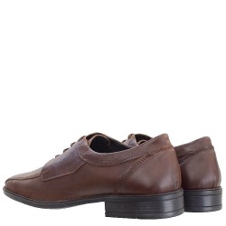 A090BR Men's Leather Dress Shoes TSALIS Brown