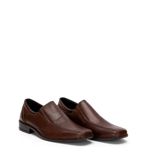 A092BR Men's Leather Dress Shoes TSALIS Brown