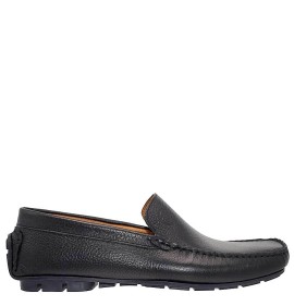 A333B  Men's Leather Moccasins Black A333B  Men's Leather Moccasins Black