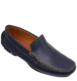 A333BL Men's Leather Moccasins Blue A333BL Men's Leather Moccasins Blue