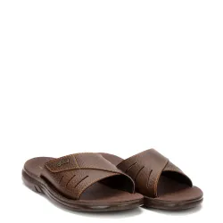 A369BR Ανδρική Παντόφλα X-FEET Καφέ