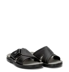 A375B Ανδρική Ανατομική Παντόφλα X-FEET Μαύρο