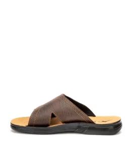 A375BR Ανδρική Ανατομική Παντόφλα X-FEET Καφέ