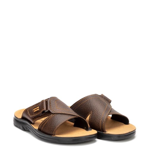 A375BR Men's Anatomical Slippers X-FEET Brown A375BR Men's Anatomical Slippers X-FEET Brown