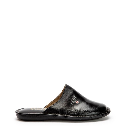 A6230B Men's Leather Anatomical Slippers FAME Black A6230B Men's Leather Anatomical Slippers FAME Black