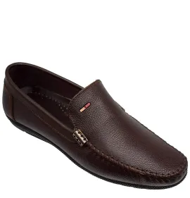 A643BR  Men's Leather Moccasins ZAK  Brown