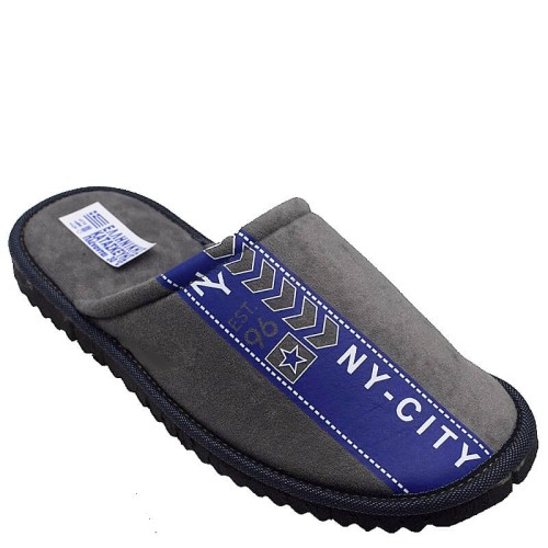 A6507GR  Men's Slippers FAME Grey A6507GR  Men's Slippers FAME Grey