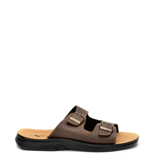 A651BR Men's Anatomical Slippers X-FEET Brown A651BR Men's Anatomical Slippers X-FEET Brown