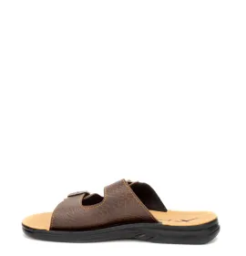 A651BR Ανδρική Ανατομική Παντόφλα X-FEET Καφέ