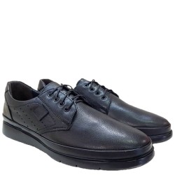 A6526B Men's LeatherComfort Shoes ZAK Black
