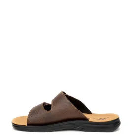 A652BR Ανδρική Ανατομική Παντόφλα X-FEET Καφέ