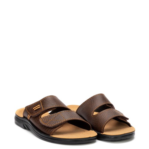 A652BR Men's Anatomical Slippers X-FEET Brown A652BR Men's Anatomical Slippers X-FEET Brown