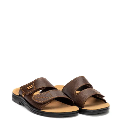A652BR Men's Anatomical Slippers X-FEET Brown A652BR Men's Anatomical Slippers X-FEET Brown