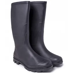 A6541B Ιταλικές Γαλότσες Εργασίας Γόνατου Μαύρο