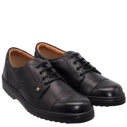 A6549B Men's Leather Comfort Shoes Black